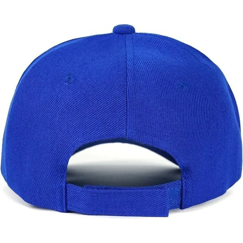 Unisex Dark Blue Washed 100% Cotton Adjustable Size Strap Classic Baseball Cap